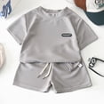 thumbnail image 4 of NOLDARES Toddler Boy Summer Clothes Outfits Kids Cotton Short Sleeve Shirt Shorts Set 2-7 Years Blazer,9-10 Y, 4 of 4