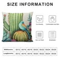 thumbnail image 5 of Summer Tropical Cactus Floral Decorative Throw Pillow Covers Burlap Square Outdoor Cushion Cover Pillow Case for Couch Car Sofa Bed Decor, 5 of 5
