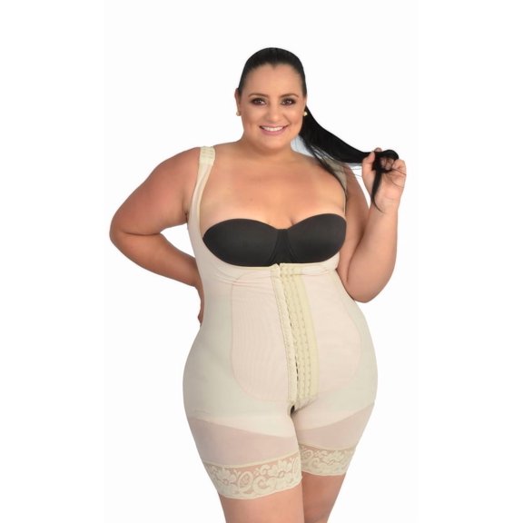 Short GIRDLE w/hooks and OPEN CROTCH