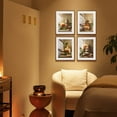 thumbnail image 2 of Zen Stones Relax and Calm Massage Laundry Room Bathroom Decor Set of 4 Framed Bamboo Wall Art Print, 2 of 6