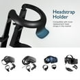 thumbnail image 2 of VR Headset Stand for Oculus Quest 2 Holder Touch Controller Display Stand Docking Station Black, Meta Quest 2/ Quest/ Rift / Rift S/ Samsung Odyssey VR Stand / Valve Index / HTC Vive / Valve Index, 2 of 8