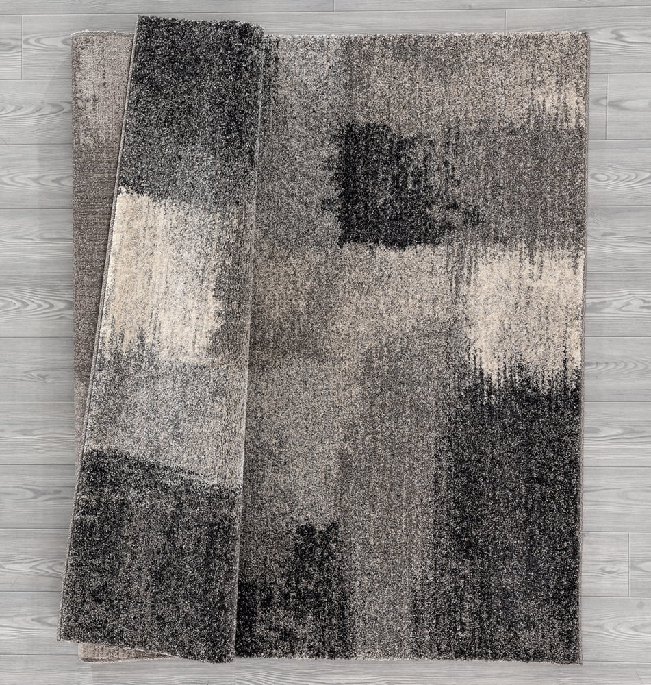 United Weavers Serenity Area Rug 40310372 Auroa Grey Blocks Cubes