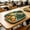 Green778, variant on Plastic Compartment Tray, Student Meal Plate, Divided Lunch Serving Tray for Home School Cafeteria Dining in Three Color Options