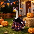 thumbnail image 5 of Porch Goose Clothes 23 inch Halloween, Porch Goose Clothes 23" with Bow Headpiece, 19"/23" inch Fall Themed Clothes for Outdoor Lawn Garden Yard Patio Decoration, 5 of 9