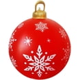 thumbnail image 2 of Venta de bolas inflables de Navidad, 60 cm, grandes, para exteriores, de PVC, para Navidad, inflables gigantes, reutilizables, muñecos de nieve de Papá Noel, para decoración de jardín y patio de Navid, 2 of 6
