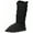 Black, variant on Women's Snow Boots Fleece Lined Solid Color Mid-Calf Flat Snow Boots Fur Lined Winter Boots
