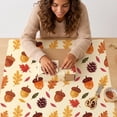 thumbnail image 5 of Fall Decorations Gifts Wrapping Paper,27.56x19.69 Inch Pumpkins Maple Leaf Themed Decor Packaging Material,Perfect for Fall Party Gifts Making & Home Craft, 5 of 7