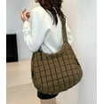 thumbnail image 4 of Soft Quilted Shoulder Crossbody Bag for Women Cloud Hobo Totes Bag Large Purse Dumpling Handbag Pleated Top Handle Bag, 4 of 9