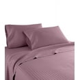 thumbnail image 5 of 1200 Thread Count Full Size Deep Pocket Stripe Cotton Sheet Set (Full, Purple), 5 of 5