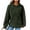 Olive Green, variant on Herrnalise Hoodies for women Women's Solid Raglan Sweater Hooded Sweater Long Sleeve Top Sweater Women's fashion hoodies & sweatshirts 2XL