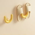 thumbnail image 7 of Yellow Slipper Holder Suction Cup Hook Wall Mounted Organizer For Bathroom And Entryway Non Perforated U-Shape Clamp Design For Sandals And Flip Flops Adhesive Storage Rack Includes 1Pc We, 7 of 7