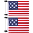 thumbnail image 1 of Banderas para carrito de golf TOBWOLF, 2 unidades, 30 x 45 cm, bandera estadounidense, 1 of 8