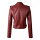 thumbnail image 3 of Mujeres De Moda Slim Chaqueta De Cuero Abrigo, 3 of 4