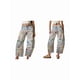 thumbnail image 3 of Vaqueros Rectos, Holgados, Informales, de Tiro Medio y Pierna para Mujer, Estilo Boyfriend Y2K, Pantalones Cortos de Mezclilla Caricatura XXL, 3 of 6