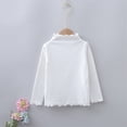 thumbnail image 2 of HCNTES Boys Girls Long Sleeve T-Shirt 10-12T, Cotton Solid Color Crewneck Kids Causal Basic Tee(White,4-5 Years), 2 of 6