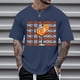 thumbnail image 1 of Ceisia Men's Tshirt Loose Fit Short Sleeve Vintage Graphic Letter Print Summer Fall Tee Tops Oversized Streetwear Navy XL Gifts, 1 of 4
