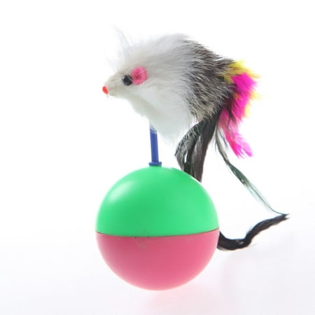 JOYFEEL Clearance 2019 Murmurous Sounds Mouse Shaped Feather Tail Tumbler Toys for Cats Color Random Best Toy Gifts for Children (Best Color For Civic 2019)