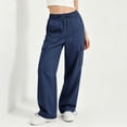 thumbnail image 3 of Gytharion Women's Plus Size Solid Color Cargo Pants Straight Leg Casual Trousers with Pockets Casual Athletic Work Pants, 3 of 8