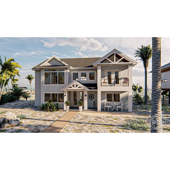 Advanced House Plans: Builder Ready Blueprints | Caladesi Isle 29770 | 1.5 Story Plan