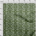 thumbnail image 2 of oneOone Viscose Chiffon Olive Green Fabric Triangle Geometric Quilting Supplies Print Sewing Fabric By The Yard 42 Inch Wide, 2 of 4