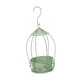 thumbnail image 2 of Macetero colgante con forma de jaula para pájaros, decoración metálica, soporte versátil para plantas. Verde desgastado, 2 of 8