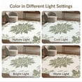thumbnail image 7 of ODIKA 5'x7' Washable Area Rug Non-Slip, Low Pile, Stain Resistant Farmhouse Forest Inspired Featuring Vintage Botanical Hardwood for Guest Room, Lounge, Apartment, 7 of 7