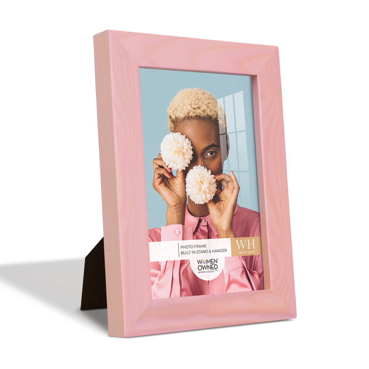 Woodgrain 4 in. x 6 in. Sunset Pink Picture Frame