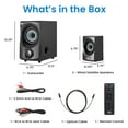 thumbnail image 5 of Acoustic Audio by Goldwood Bluetooth 2.1 Speaker System 2.1-Channel Home Theater Speaker System, with Optical/Aux/USB/SD Inputs Black (AA2172), 5 of 6