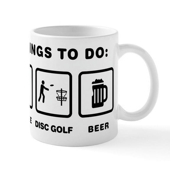 CafePress - Disc Golf Mug - 11 oz Ceramic Mug - Novelty Coffee Tea Cup