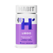 HABIT Libido Supplement, Supports Energy & Performance, Vitamin B6 & E, Ashwagandha, Maca, 60 Capsules