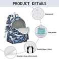 thumbnail image 4 of Cute Dinosaur Pattern Backpack for School,Cute School Bag,Schoolbag with Adjustable Shoulder Straps & Padded Back,13.4"x11"x4.7", 4 of 6