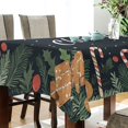 thumbnail image 5 of WOBOGO Christmas Card Pattern Square Tablecloth 54×54in Polyester Fabric Tablecloth Washable Dust Resistant Wrinkle Resistant, 5 of 9