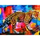 thumbnail image 2 of Cuadros Decorativos Taladro redondo completo de diamantes de imitación con pintura de diamante 5D de leopardo de neón para decoración de habitaciones Tmvgtek embutido en tela, 2 of 8