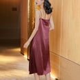 thumbnail image 6 of EINCcm Women's Spaghetti Strap Midi Satin Silk Dresses Cowl Neck Party Cocktail Evening Sexy Dress, 6 of 6