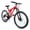 Red, variant on Harmie Mountain Bike Full Suspension Mountain Bike Frame 21 Speed Twist Shifter Drivetrain Adult Riders Mountain Bicycle Black Full Suspension 26 Inch Disc Brakes Steel Frame 21 Speed