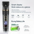 thumbnail image 3 of Beard Trimmer, Professional Hair Clippers for Men, Barber Hair Clipper for Hair Cutting, IPX7 Waterproof Hair Trimmers Cordless for Men Trimmer, Wireless LCD Display Haircut Grooming Kit, Black, 3 of 6