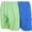 Blue/Lime, variant on Men's Quick Dry Cargo Swim Trunks, Board Shorts with Mesh Lining, Blue/Gray, Medium