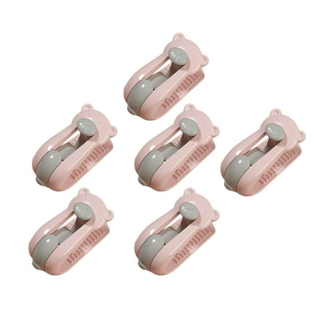 

Jrocdr 6 Pcs Bear Quilt Fixer Household Quilt Cover Clip No Needle Quilt Single Quilt Buckle Buckle No Sticker Heavy Duty Clips for Paper Bungee Clamps for Quilting Frame T Track Clamp Vice