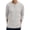 08-White Grey, variant on Men's Long Sleeve Waffle Henley Casual Henley T-shirts for Men