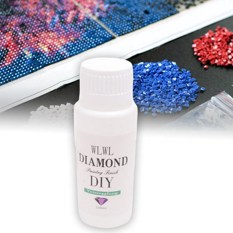LANBEIDE 120ML Diamond Painting Sealer 5D Art Glue Permanent Hold Shine  Effect Ages 10+, Clear 