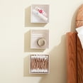 thumbnail image 5 of Cotton ball holder, cotton bud jars, dental floss holder, container, drawer, bathroom storage, cotton pads, organizer with clear lid, 5 of 5
