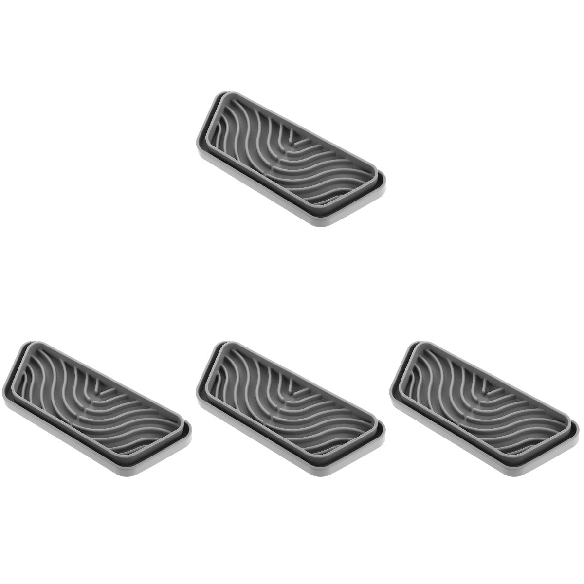 WORGEOUS 4-Pack Refrigerator Drip , Leak-Proof Dispenser Catch Trays, Leak Catcher Accessories