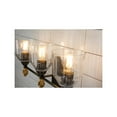 thumbnail image 2 of Lucas McKearn Felice 3-light Flame-shaped Metal Bath Vanity Light in Dark Bronze, 2 of 4