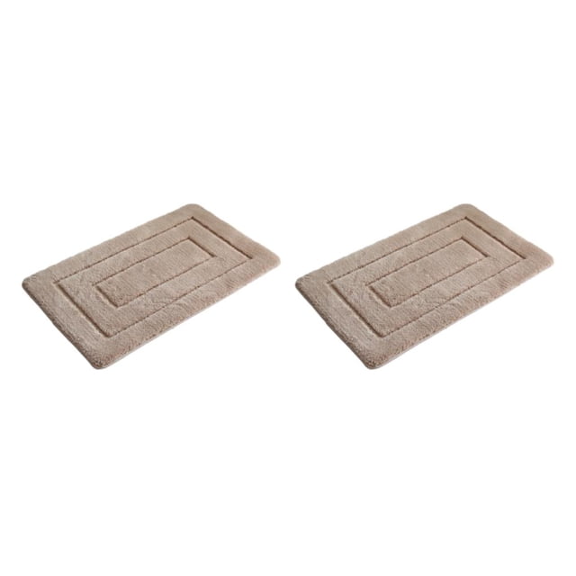 Billuyoard Alfombra de baño antideslizante de textura para protección del suelo baño absorción de agua inodoro camello 40x60CM Camello 40x60CM 2Conjunto
