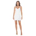 thumbnail image 5 of Off White X-Large Size Women's Sleeveless Mini Cocktail Dress, Spaghetti Strap Bodycon Sexy Going Out Party, Trendy Spring Summer 2024, 5 of 6