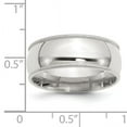 thumbnail image 2 of Sterling Silver 8mm Milgrain Comfort Fit Band, 2 of 2