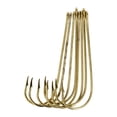 thumbnail image 2 of Eagle Claw Aberdeen Light Wire Non-Offset Hook, 100pk, Gold, Size 4, 2 of 3