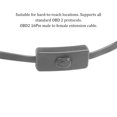 thumbnail image 4 of Speravity Cable de extensión OBDII automático de goma, repuesto de protección para vehículo automotriz, accesorios de línea de cable de 16 pines con Herramientas de reparación de automóviles Speravity VI017722-00B, 4 of 6