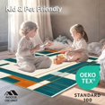 thumbnail image 4 of ODIKA 4'x6' Machine Washable Non-Slip Area Rug, Abstract Geometric High Traffic Rug, Teal, 136745, 4 of 7