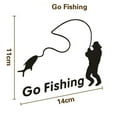 thumbnail image 3 of BINGTAOHU Go Fishing Car Sticker Truck Window Decal White Fathers Day Gifts, 3 of 3
